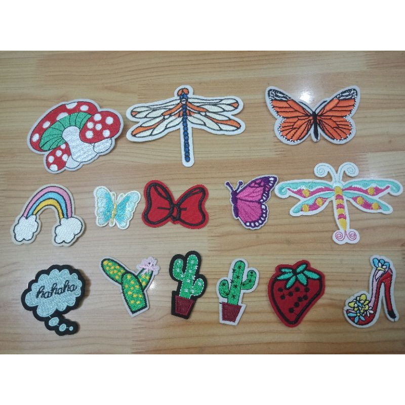 Sticker may vá,trang trí quần áo túi xách, đồ handmade.