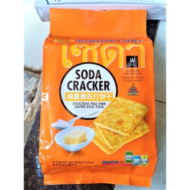[ Bánh quy dinh dưỡng ] BÁNH SODA CRACKER MẶN Thái Lan gói lớn 400g.