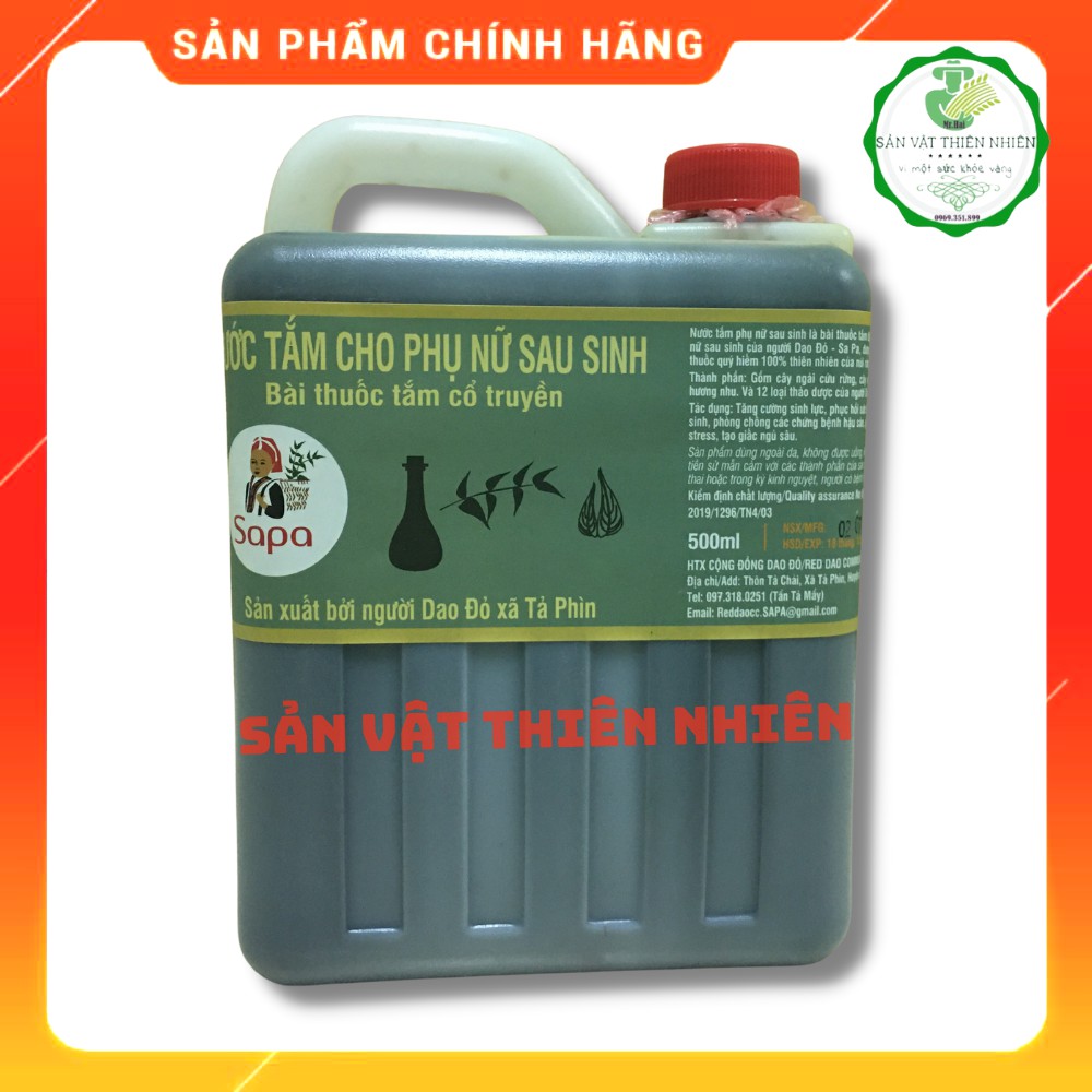 [Giá tận gốc] Nước tắm Dao Đỏ Sapa sau sinh (2lit) cô đặc phục hồi sức khỏe phụ nữ sau sinh hiệu quả 100% tiện dụng