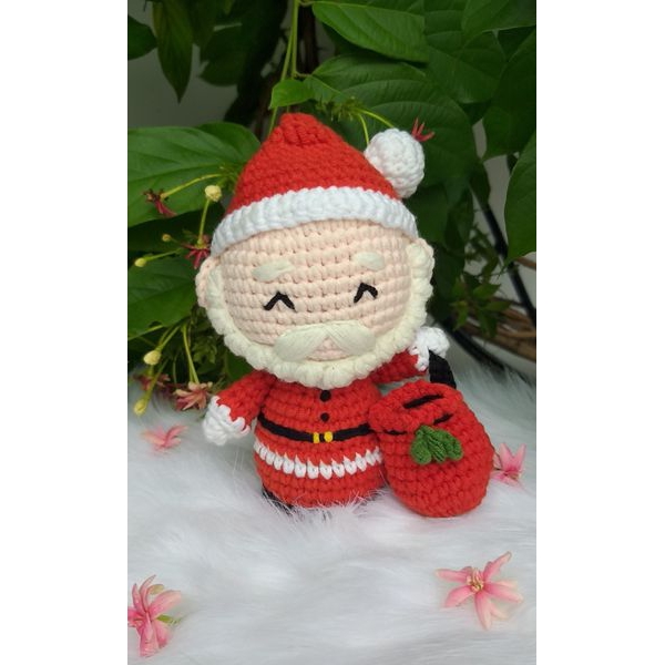 Thú bông len Ông già Noel - WT-339-SANTA-S