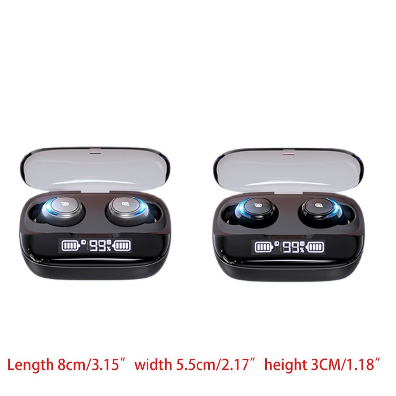 chin M-U8 Earbuds Bluetooth 5.0 Headset Digital Display Stereo Touch Wireless Sports