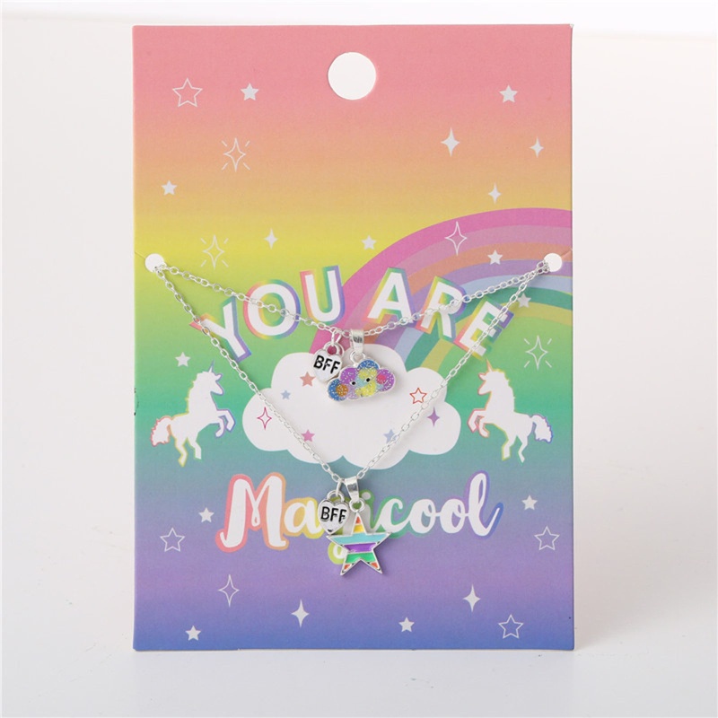 Vòng cổ Mặt Ngôi Sao Đám Mây Nhiều Màu Sắc