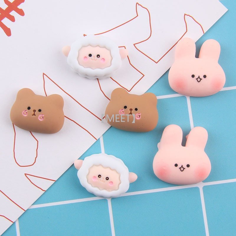 [Met] Gói 1 Cái / Gói Nhựa Resin Làm Đồ Trang Sức Thủ Công Hình Gấu Thỏ Nhỏ Hoạt Hình DIY