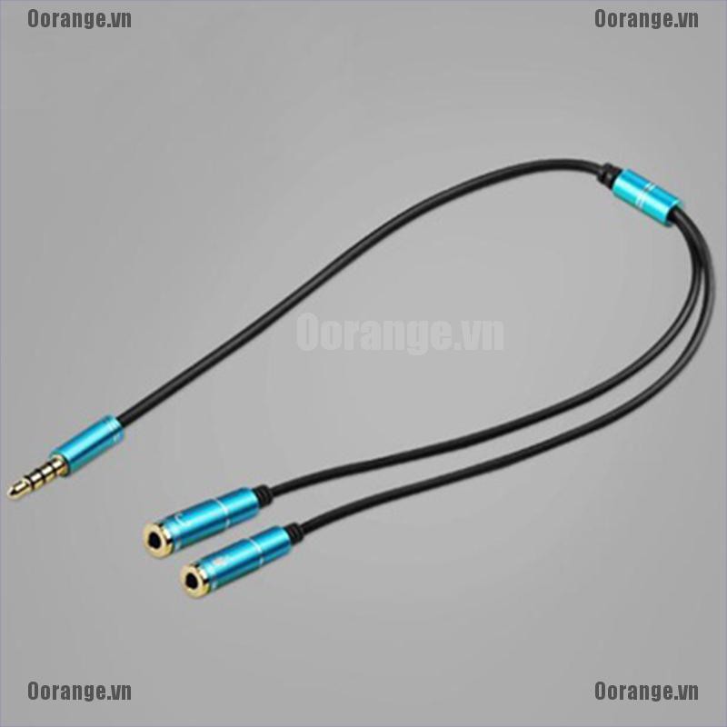 Dây cáp chia quang âm thanh có jack cắm 3.5mm + micro tiện lợi cho tai nghe