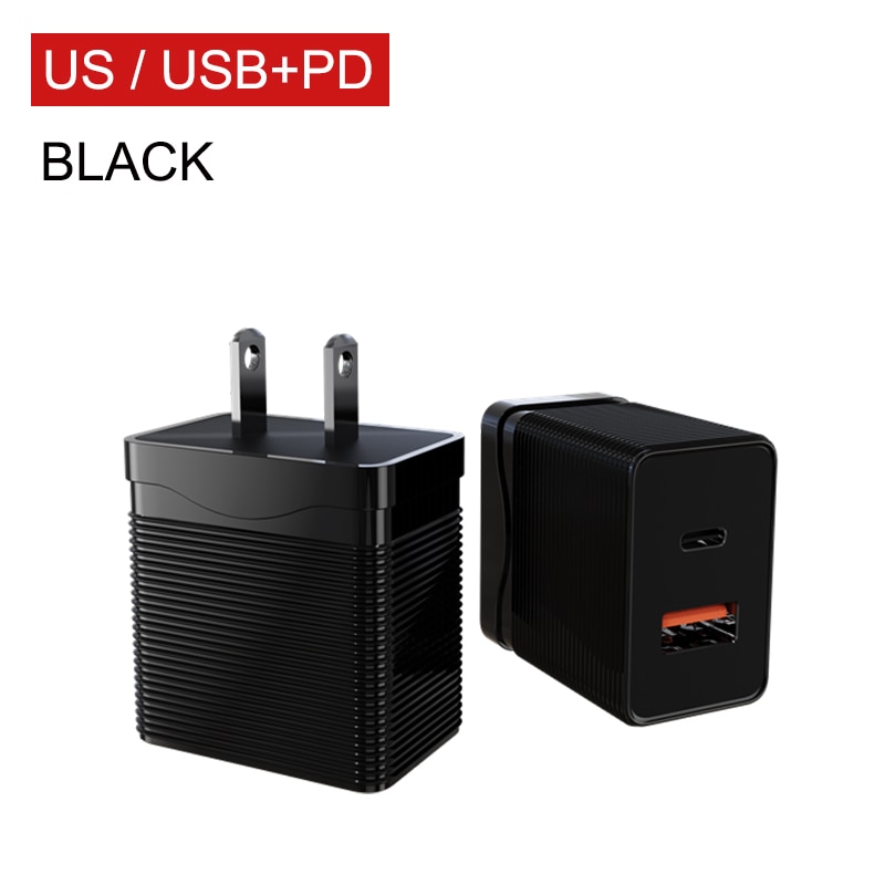 Bộ Sạc Usb Pd 20w Qc 3.0 Phích Cắm Eu Us Cho Iphone YKZ