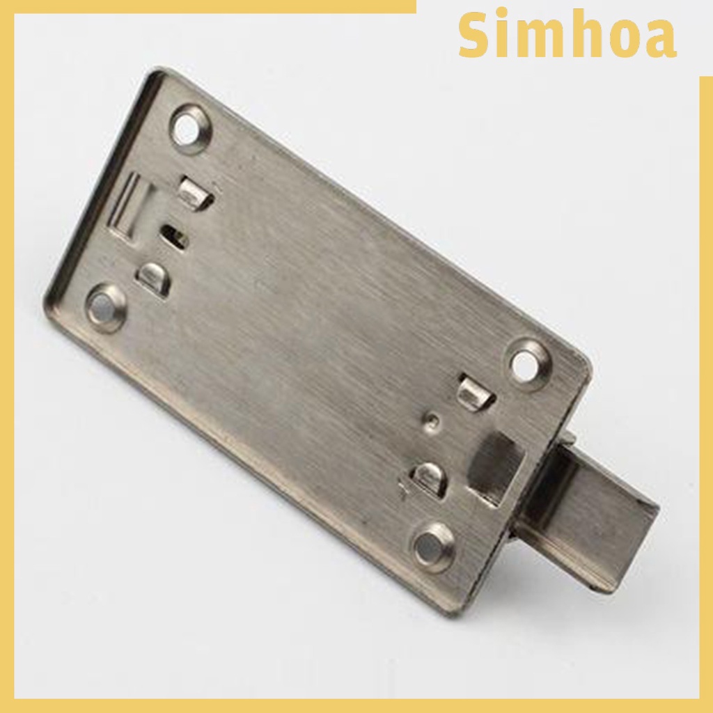 Khóa chốt trượt cửa an toàn bằng thép không gỉ kèm 6 vít cố định