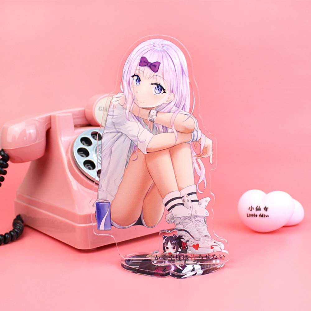Mô Hình Đồ Chơi Nhân Vật Kaguya-Sama: Love Is War Bằng Acrylic Hai Mặt Thẻ
