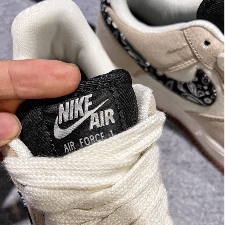 Giày sneaker  Af 1 'PAISLEY SWOOSH' Phối màu cổ điển NAF838668 Full Box Bill