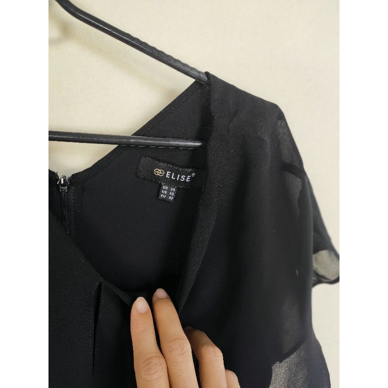 Đầm Elise XS chiffon xẻ tà