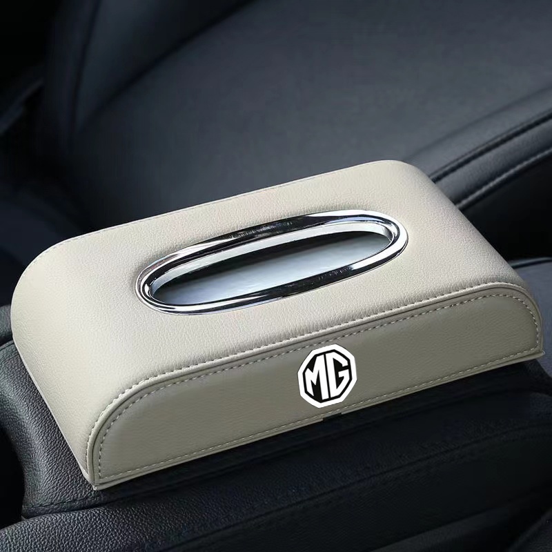 Hộp Đựng Khăn Giấy Bằng Da Cao Cấp Cho Xe Hơi zs hs gs mg5 mg6