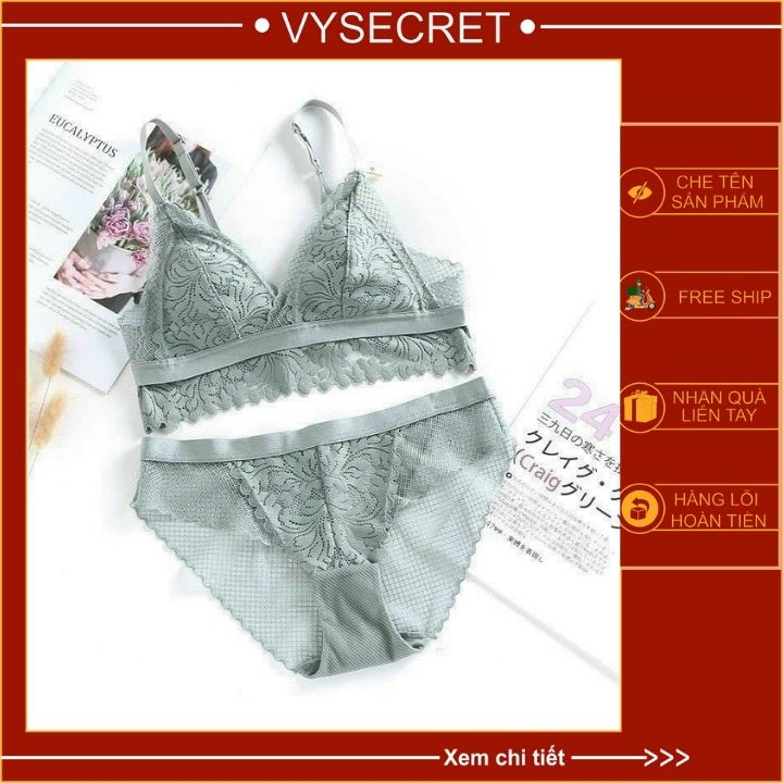 Bộ đồ lót mỏng ren 💓 hít hót💓 B024 AG sét nội y cao cấp, không gọng mút mỏng siêu phẩm 2021 | BigBuy360 - bigbuy360.vn