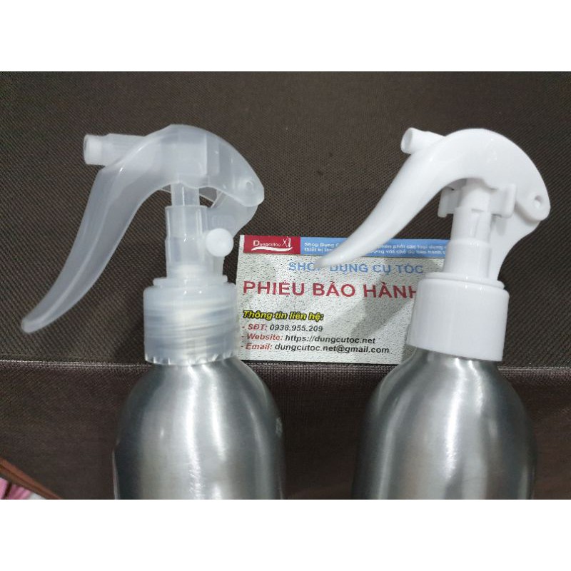 Bình Xịt Nước Nhôm Cao Cấp, Bình Xịt Nước Phun Sương Nano 300ml Có Khóa Vòi.(Ảnh thật)