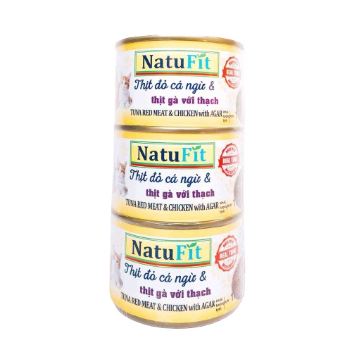 Pate NatuFit cho chó mèo - Cá Ngừ và nhiều vị