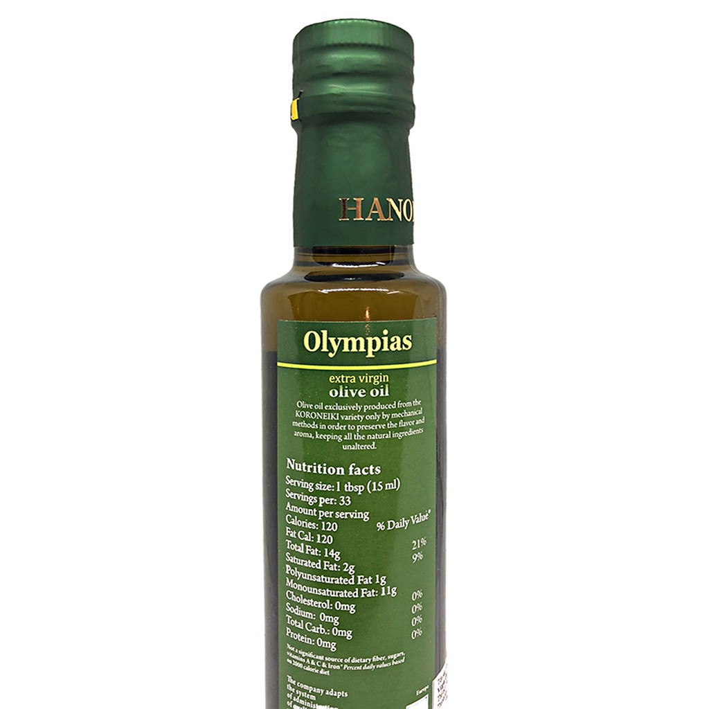 Dầu Oliu nguyên chất Olympias 250ml (Hy Lạp)