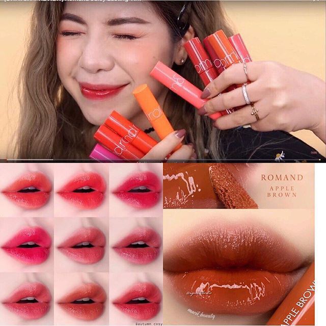 Son romand bóng siêu lì [ Auth100% ] Son tint lì romand juicy lasting tint