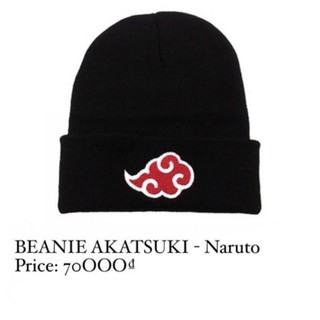 [SẴN HÀNG] Mũ/ Nón len - Beanie Akatsuki - Naruto Anime // ĐÁM MÂY ĐỎ
