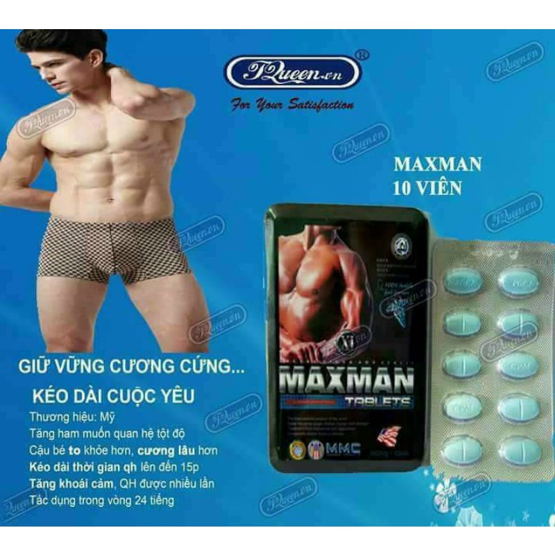 MMC TABLETS MAXMAN 3800 USA dành cho nam giới mang lại tuổi đôi mươi - H10v màu xanh nhám MAXMEN GOODBOYS MEN