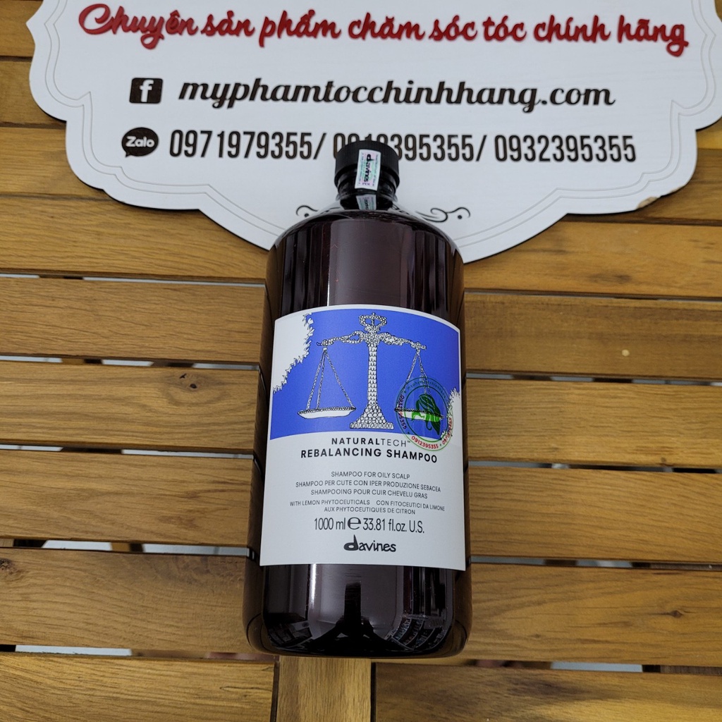 Dầu gội cân bằng dầu Davines rebalancing 1000ML