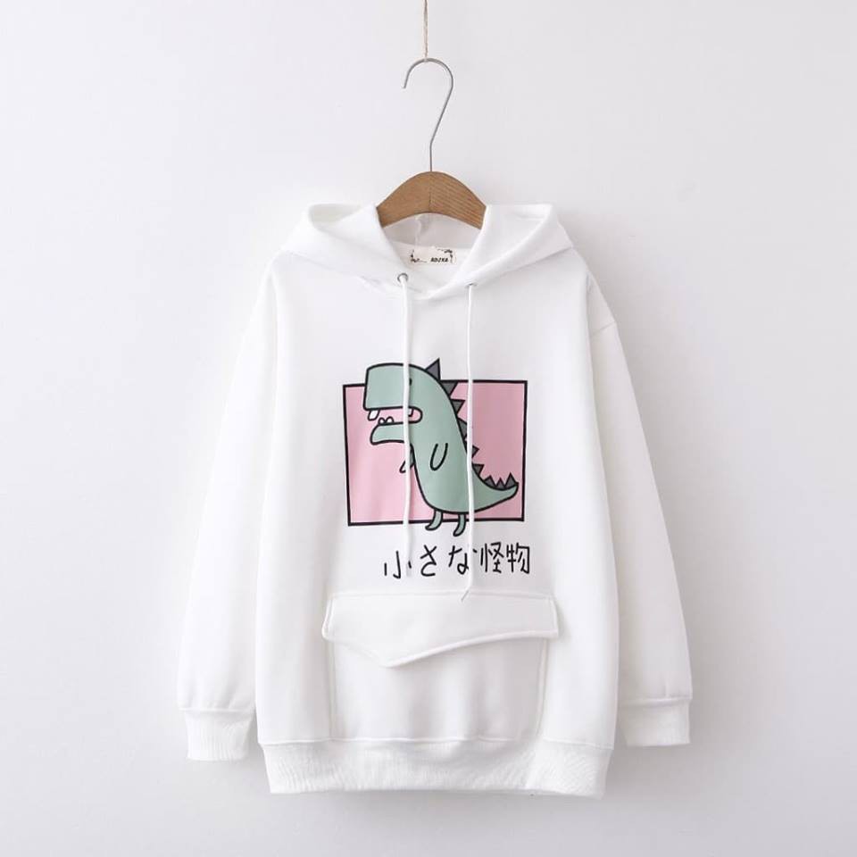 Áo Khoác Nỉ Hoodie Khủng Long Cute