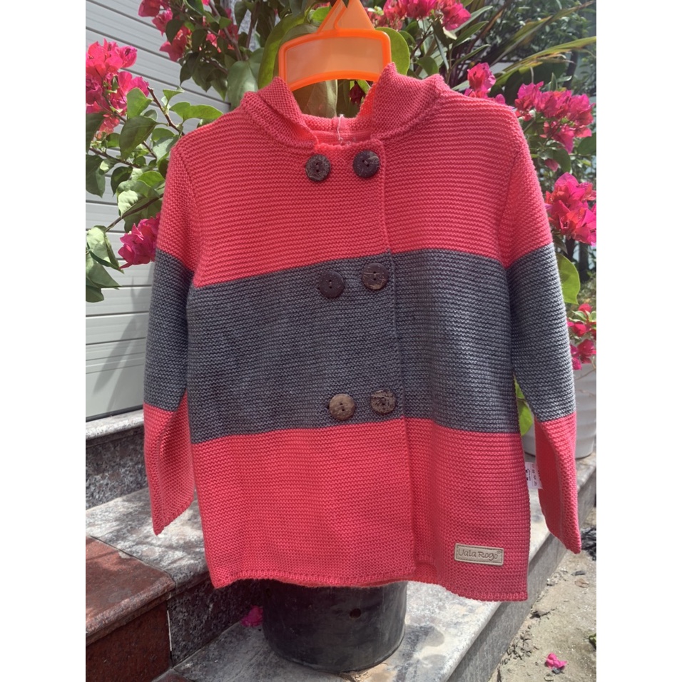 UALAROGO Áo khoác Len Ualarogo kèm mũ