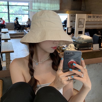 Nón Bucket Chất Liệu Cotton Màu Sắc Kẹo Ngọt Thời Trang Mùa Hè Dành Cho Nữ