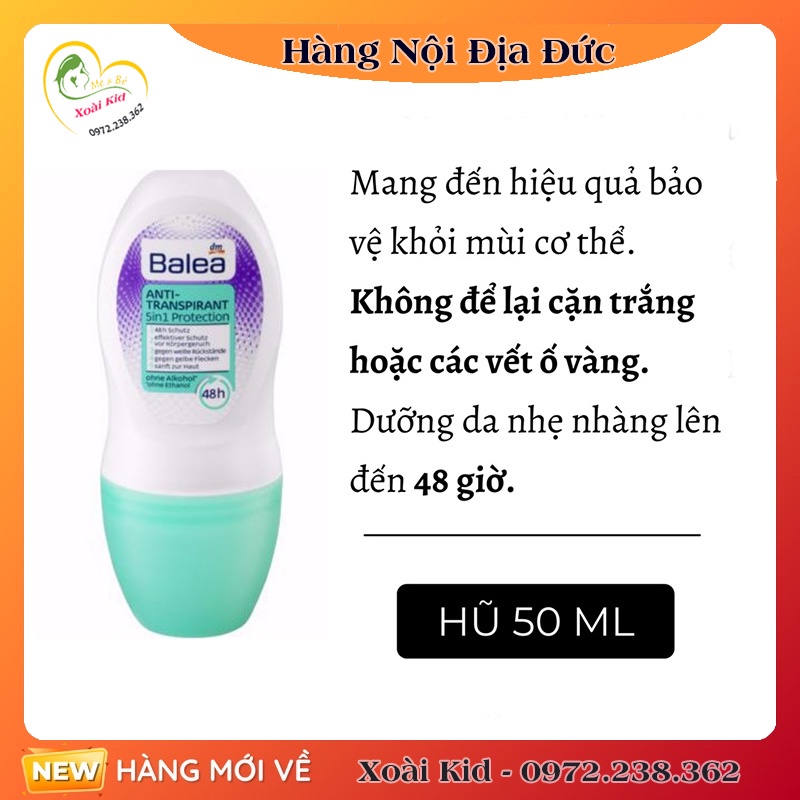 [HÀNG NỘI ĐỊA ĐỨC] Lăn khử mùi Balea