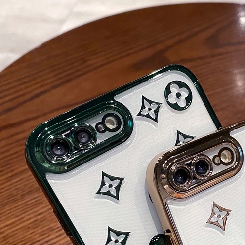 Ốp Điện Thoại Silicon Mềm Trong Suốt Mạ Điện Họa Tiết Gấu Hoạt Hình Cho iPhone 11 12 13 Pro MAX