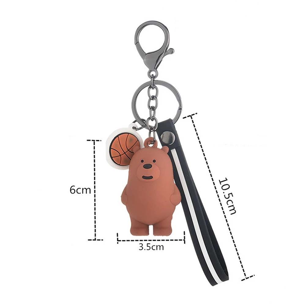 Móc Chìa Khóa Hình Gấu Bông Dễ Thương Nhiều Màu