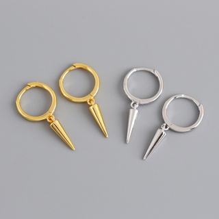 Gothic Spike Hoop Earrings | Khuyên tai bông tai bạc phong cách cá tính Calla Jewelry | E056