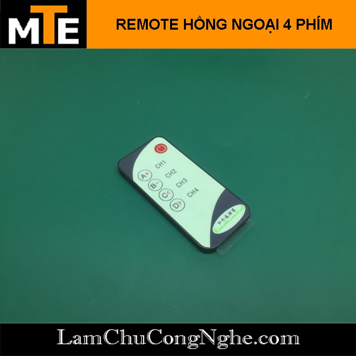 Tay phát - Remote hồng ngoại 5 phím 4 kênh