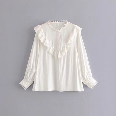 _Áo sơ mi bánh bèo ulzzang