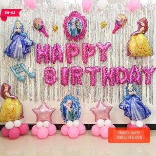 Set Bóng Sinh Nhật Elsa , Sinh Nhật Bé Gái