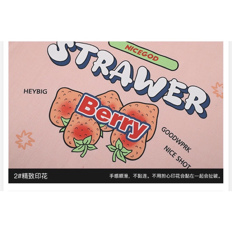 Áo phông nelly heybig sale (có sẵn) 19 strawer berry
