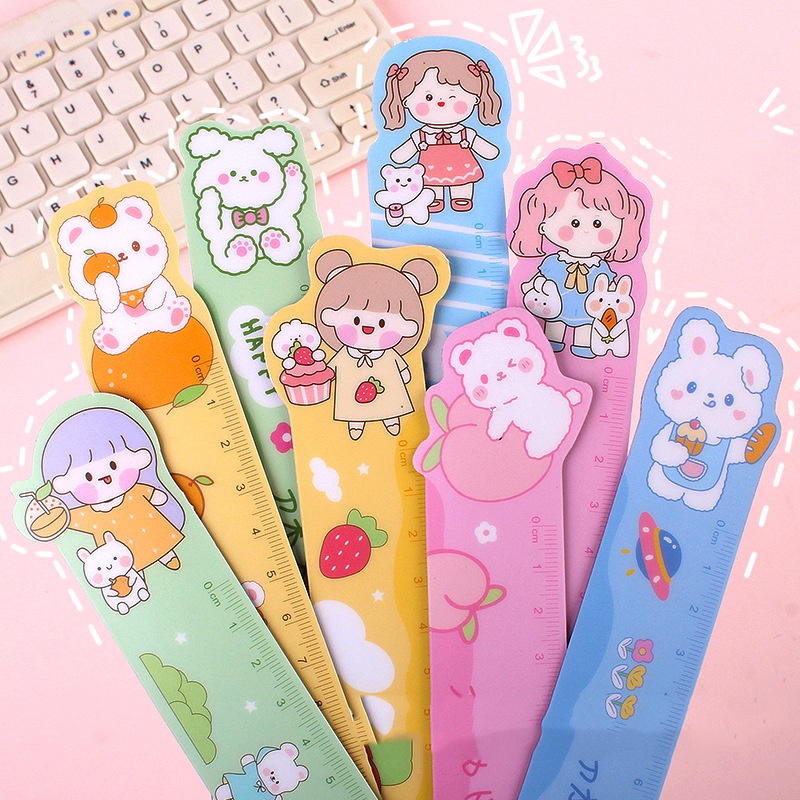 Thước Kẻ Dẻo Hoạt Hình 15cm Siêu Dễ Thương Clovershop68
