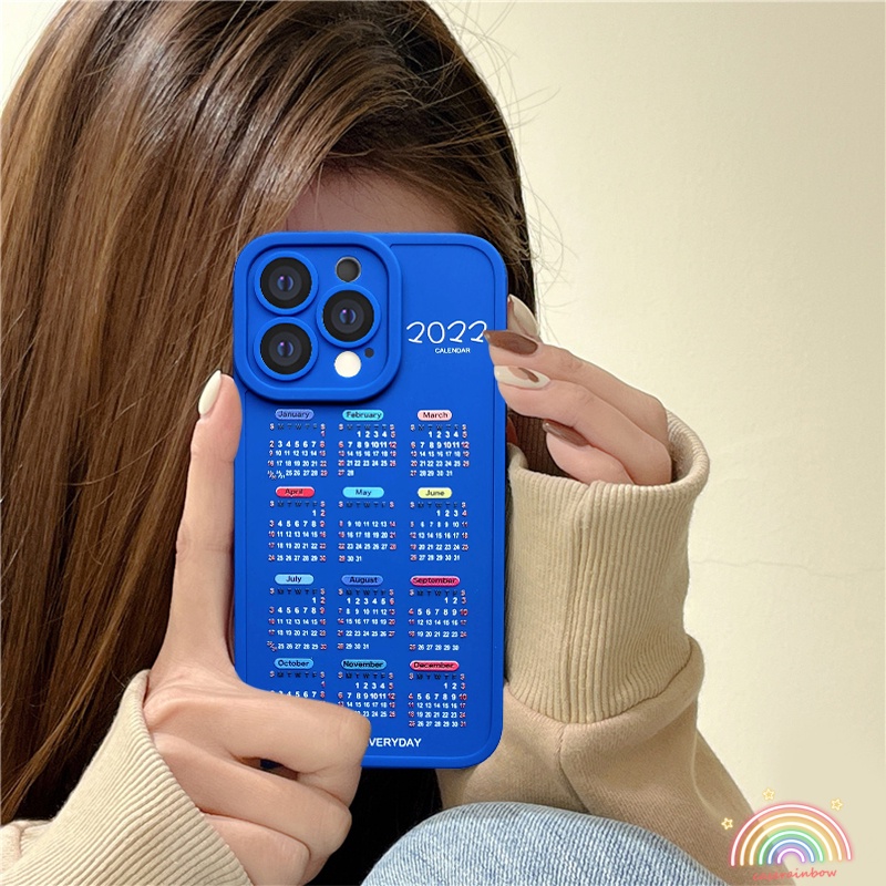 Ốp điện thoại mềm hình lịch năm 2022 cho iPhone XR X XS MAX 8 6 6s 7 Plus 11 12 13 Pro Max SE 2020