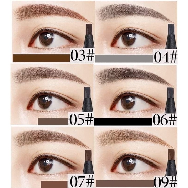 Chì Mày Xé Haozhuang Make Up Milano Eyebrow Pencil Precicion