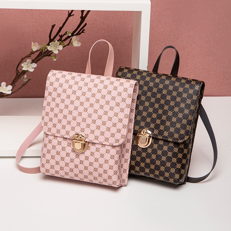 Ba lô mini nữ da pu đeo chéo đeo vai tote da thời trang cao cấp giá rẻ nl.Store B02