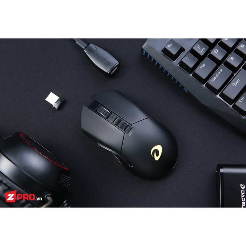 Chuột máy tính Gaming Dareu EM901 RGB WIRELESS Black Switch (Phiên bản nâng cấp EM905 Pro) - Bảo hành 24 tháng