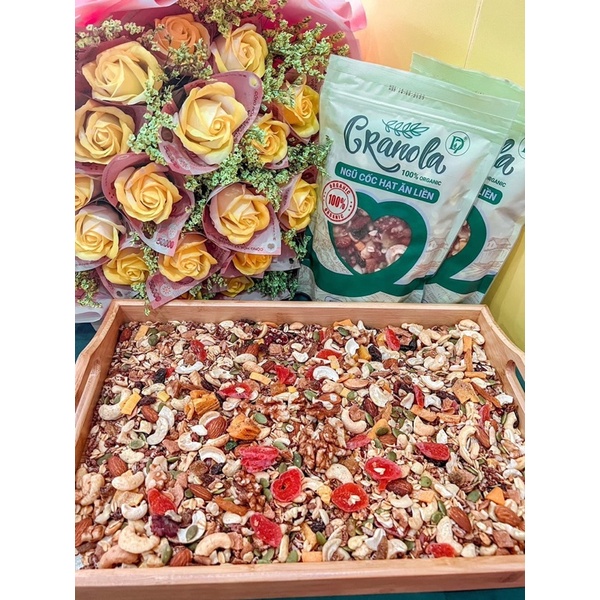 granola toàn hạt xịn,Granola siêu hạt ăn kiêng ngũ cốc giảm cân dinh dưỡng eat clean không đường