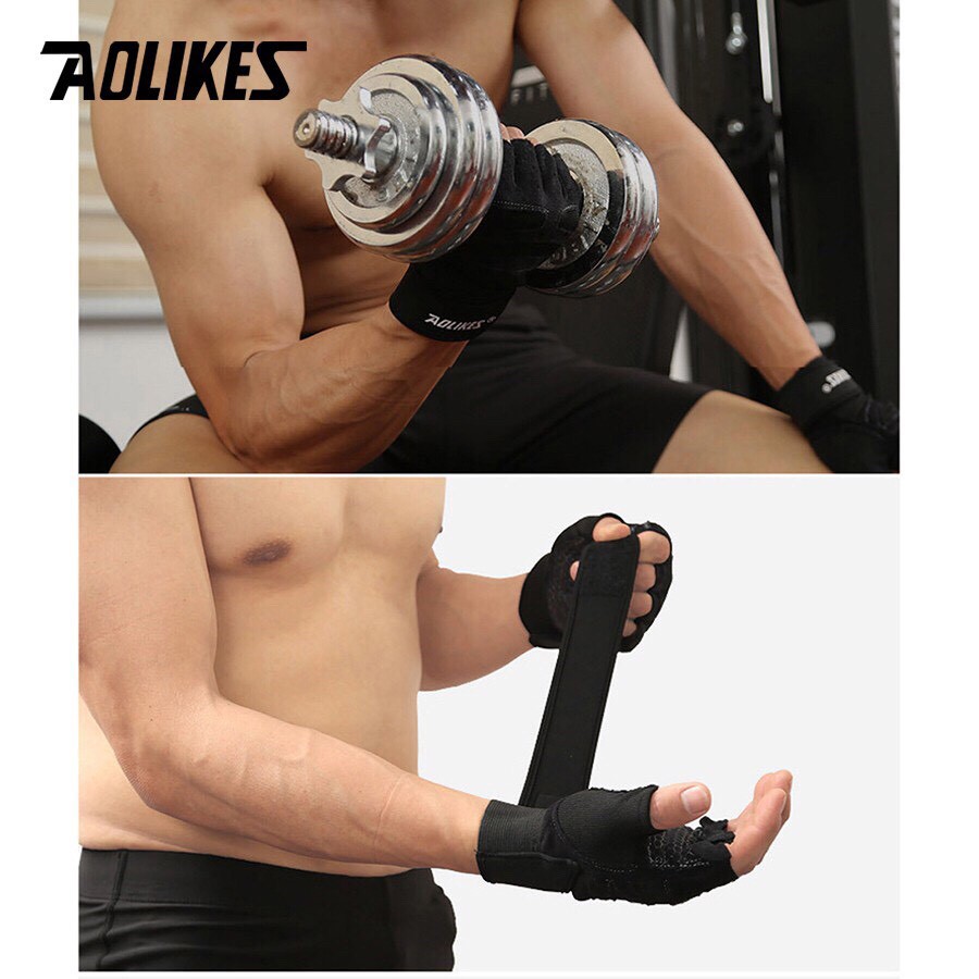 GĂNG TAY THỂ THAO, TẬP GYM AOLIKES CAO CẤP AL 109