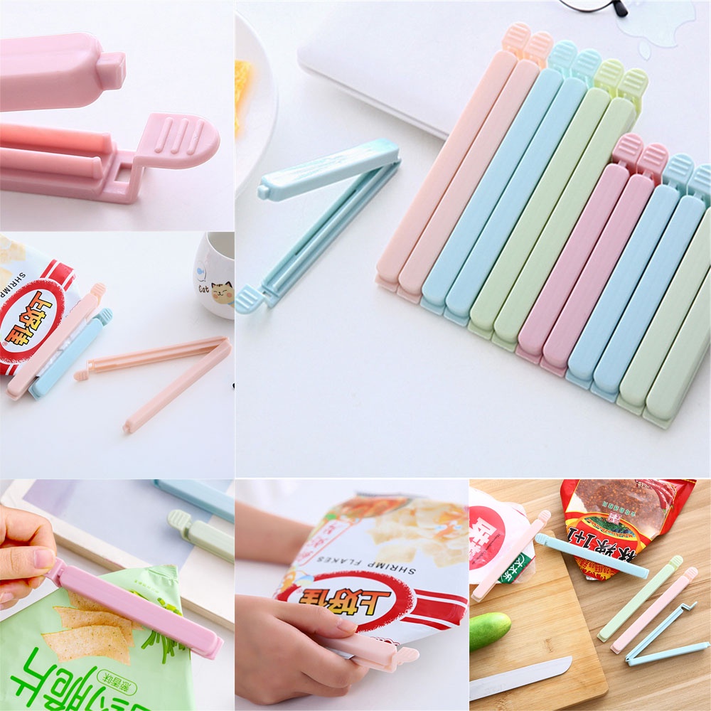 Set 5 kẹp niêm phong túi đựng thực phẩm đa năng màu sắc xinh xắn