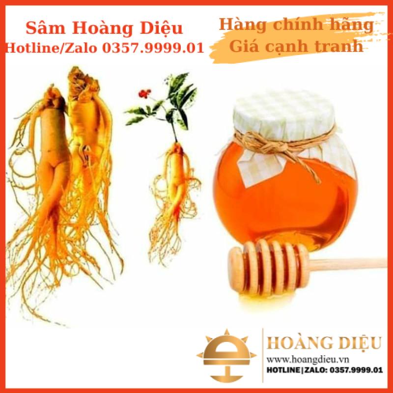 SÂM HOÀNG DIỆU - SÂM TƯƠI LÁT NGÂM MẬT ONG BIO APGOLD hũ 580g