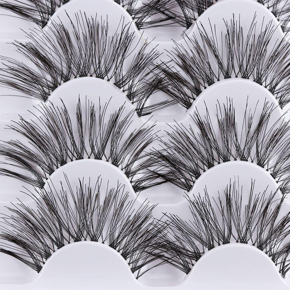 DIACHAVN Set 5 Cặp Lông Mi Giả SKONHED Tạo Hiệu Ứng 3D Tự Nhiên Tái Sử Dụng