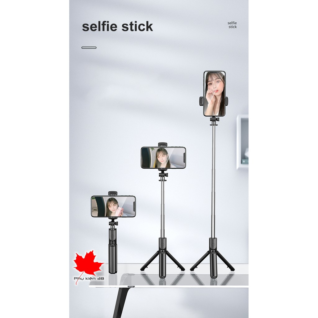 Gậy chụp hình - gậy chụp ảnh Gậy tự sướng có chân tripod selfie đa năng dùng cho điện thoại, action cam gopro sjcam