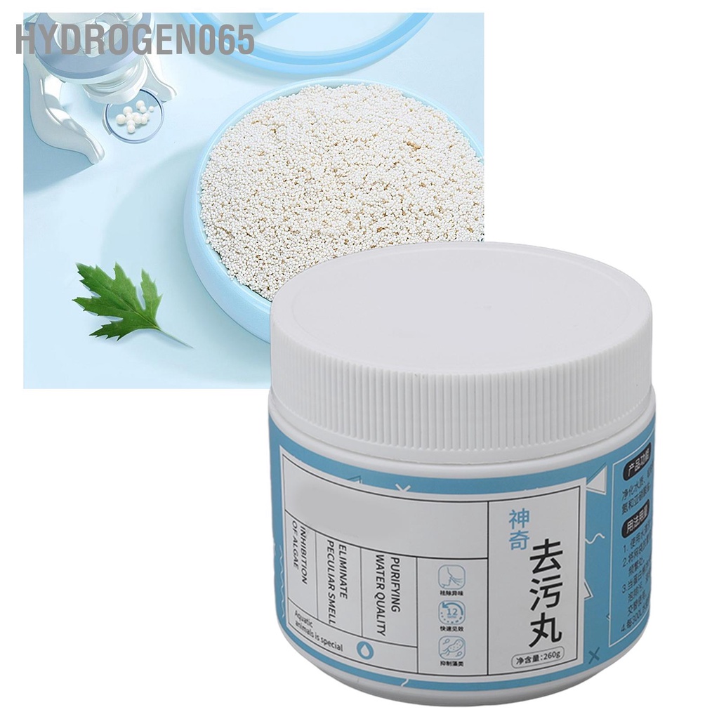Hydrogen065 Thuốc khử trùng bể cá hấp phụ vật lý Có thể tái sử dụng Ức chế tảo Loại bỏ mùi tanh viên lọc nước