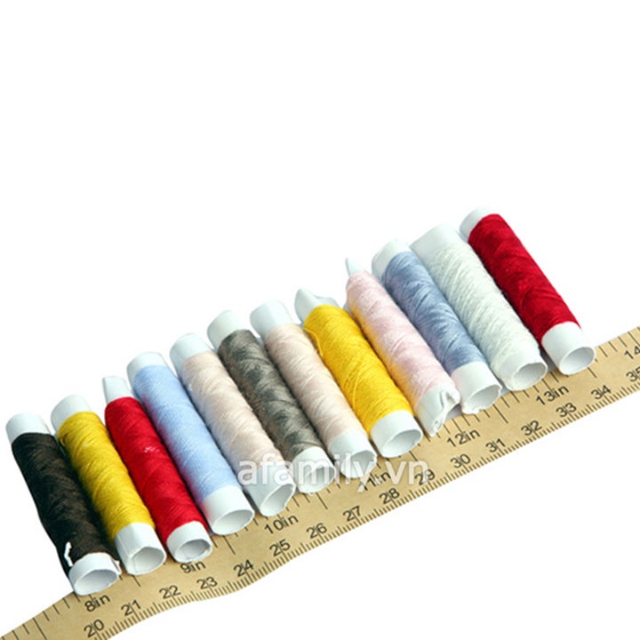 Bộ kim chỉ may vá đa năng nhiều món kèm hộp đựng trong suốt siêu gọn