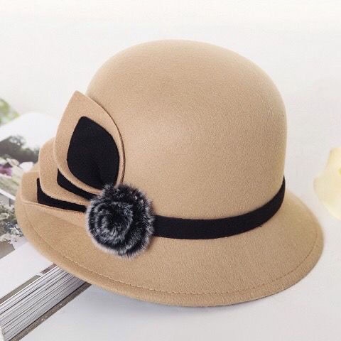 Mũ Nồi Vải Len Dày Dặn in Họa Tiết Thời Trang Thu Đông Dành Cho Phụ Nữ Trung Niên 6050