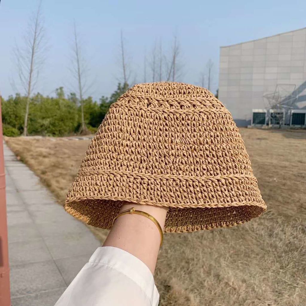 Mũ Cói Chống Nắng Thoáng Khí Phong Cách Hàn Quốc Dễ Thương