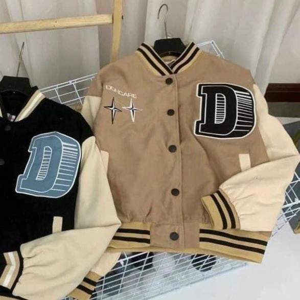 Áo khoác da lộn chữ D chuẩn shop cá tính-A820