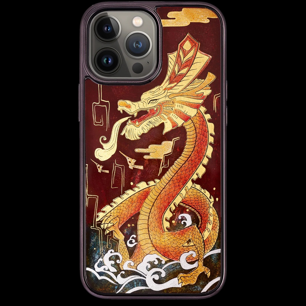 Ốp điện thoại cho iPhone 13 Pro / 13 Pro Max mẫu Lạc Long Quân thương hiệu La Sonmai